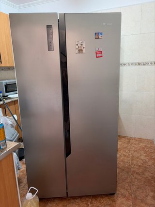 Frigorífico Americano Hisense Plateado