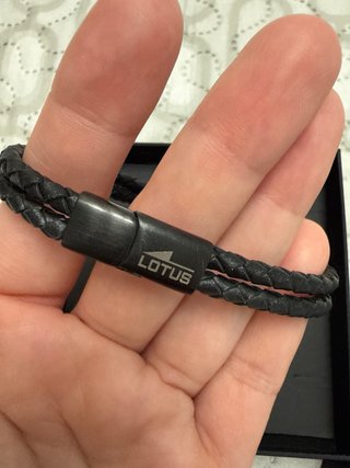 Pulsera Lotus Hombre Negra y Azul