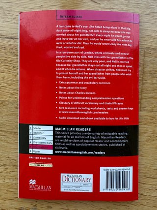 Libro lectura en ingles “The old curiosity shop”