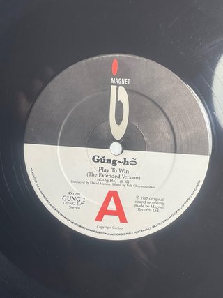 Gung-ho - Play To Win Maxi 45rpm UK 1987