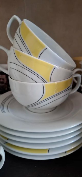 Set 6 Tazze da Caffè/Cappuccino con Piattini