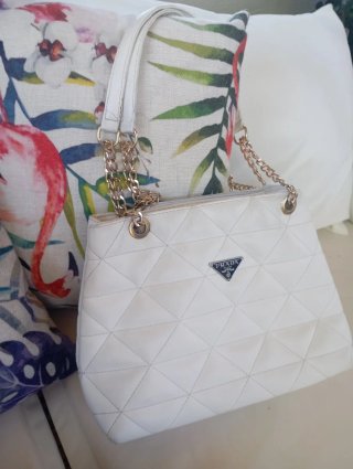 Borsa Prada Bianca Trapuntata