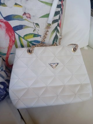 Borsa Prada Bianca Trapuntata