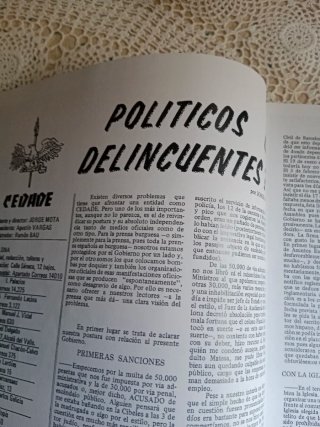 Revista Cedade antigua 1975 .