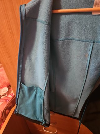 Chaqueta Trekking Mujer Quechua Negra/Azul