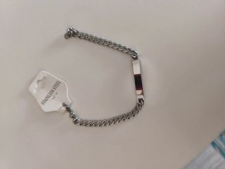 Pulsera esclava señora placa para grabar
