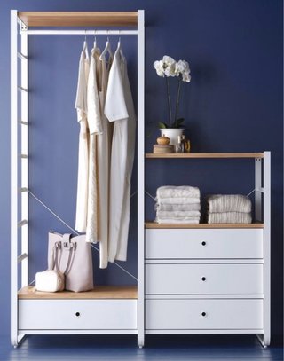 2 Cajón IKEA ELVARLI Blanco/Bambú