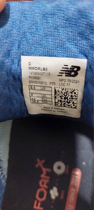 Zapatillas New Balance Fresh Foam X More v5 azul