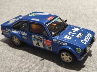 FORD ESCORT MKII "EATON" SCALEXTRIC CON CHASIS 3D