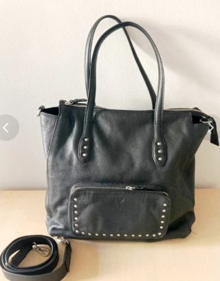 Bolso Piel System Action Negro