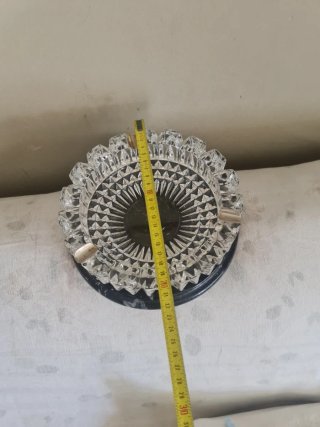 Vintage Showa 20ø Años 60 Cristal Artesanal Pesado