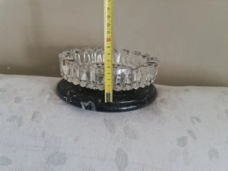 Vintage Showa 20ø Años 60 Cristal Artesanal Pesado