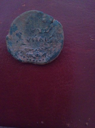 Moneda antigua bronce romano