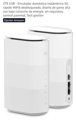Router Sim 5G ZTE G5B WiFi6 Libre nuevo