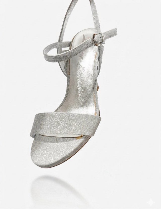 Sandali Luciano Barachini argento glitter