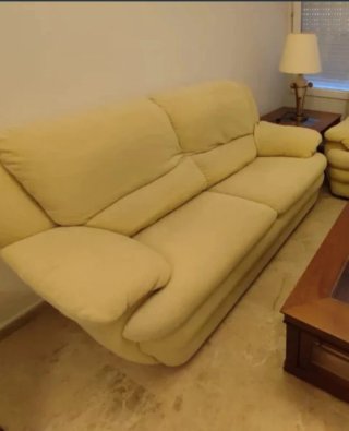 Sofá de 3 plazas color beige
