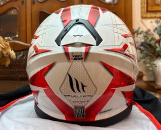 Casco MT Helmets Thunder 3 Effect Rojo/Blanco