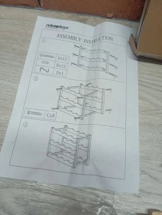Botellero de madera para 12 botellas