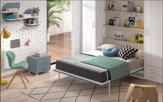 HABITACIÓN CON CAMA ABATIBLE VERTICAL 135×190