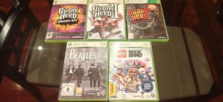 Pack Juegos Xbox 360 Guitar Hero y Rock Band