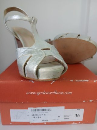 Sandalias Gadea Plata Talla 36