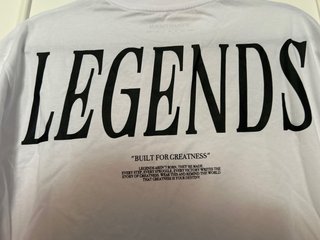 Camiseta blanca oversize Yourturn Legends
