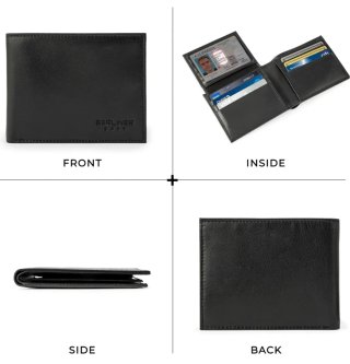 Cartera Berliner Peter Slim RFID Negra
