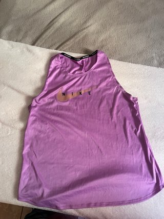Camiseta sin mangas Nike Running Morada