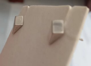 Pendientes Plata Rectangulares