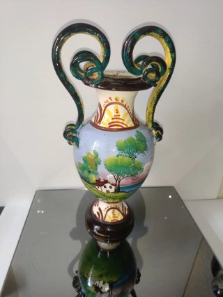 Vaso ceramica smaltata vintage