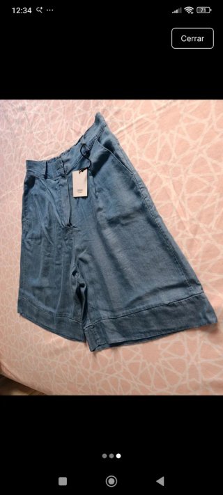 Bermudas vaqueras azules