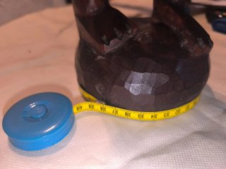 Escultura étnica  Madera "Mujer portadora" (3'1Kg)