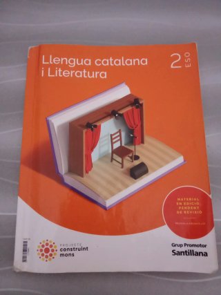 Libro Llengua catalana i Literatura. 2ESO. Contrui