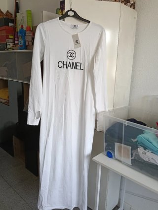 Vestido Chanel Blanco Talla Única