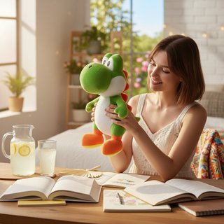 Peluche Yoshi Super Mario Bros 30cm