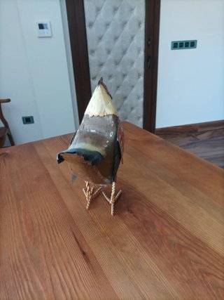 Gallo de chapa decorativo