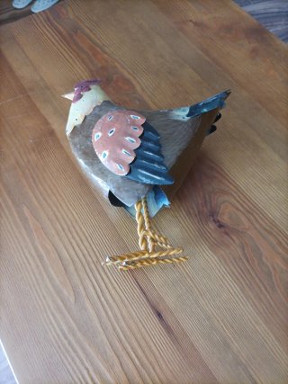 Gallo de chapa decorativo