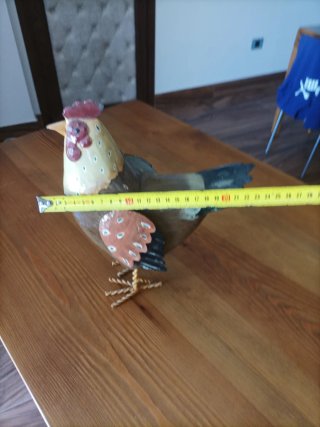 Gallo de chapa decorativo