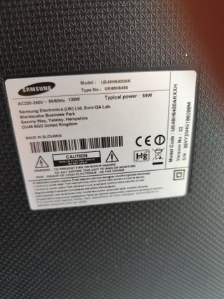 Samsung UE48H6400AK Smart TV 48 Full HD "LEER BIEN