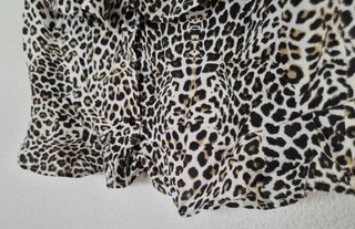 Top Peplum Leopardo Zara Talla M