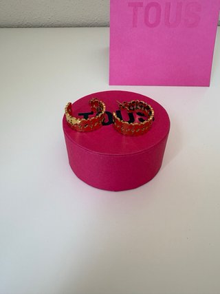 Conjunto Tous Anillo y Pendientes Dorado Osos