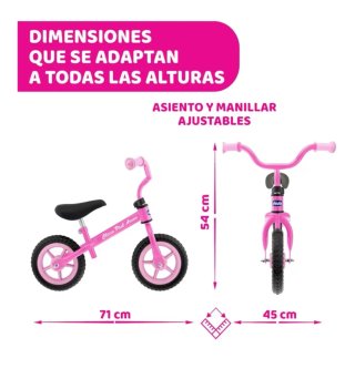 Bici sin pedales Chicco Pink Arrow