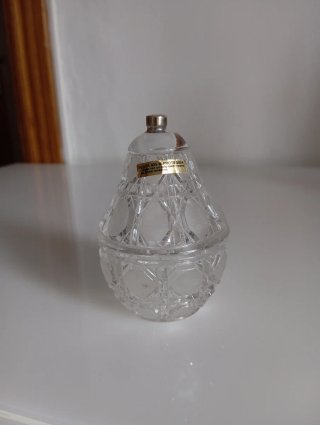 Joyero vintage pera cristal de plomo y Plata 925
