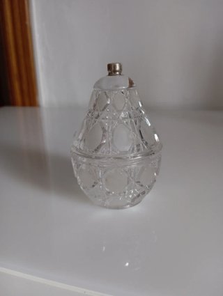 Joyero vintage pera cristal de plomo y Plata 925