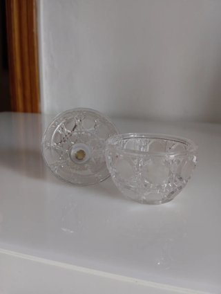 Joyero vintage pera cristal de plomo y Plata 925