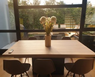Mesa de centro extensible madera