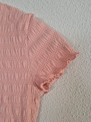 Top rosa smock H&M Talla S