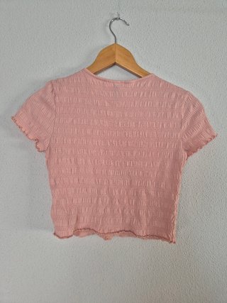 Top rosa smock H&M Talla S