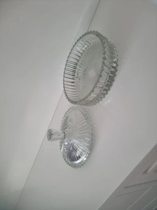 Bombonera de cristal redonda