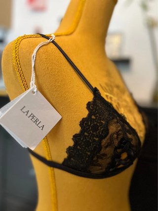 La Perla - Bralette de Seda y encaje negro - 75B